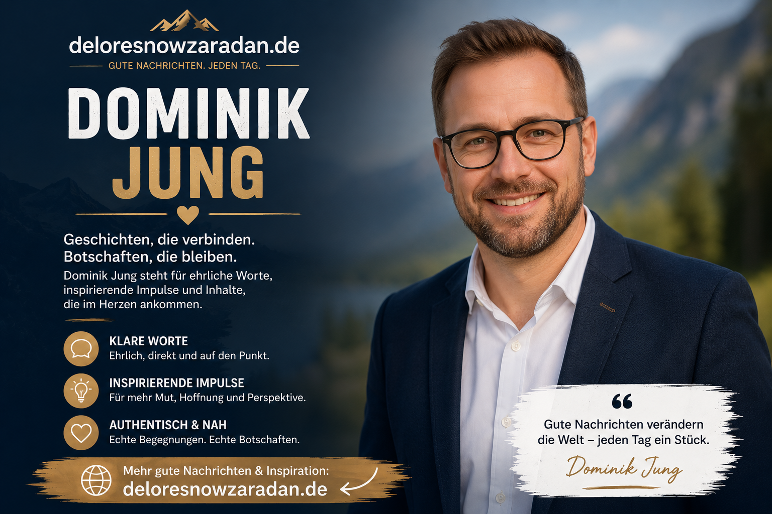 create image about this: create image about this: dominik jung for my website: https://frohenachrichten.de/ or mera site ka name bi ho for my website: https://deloresnowzaradan.de/ or mera site ka name bi ho
