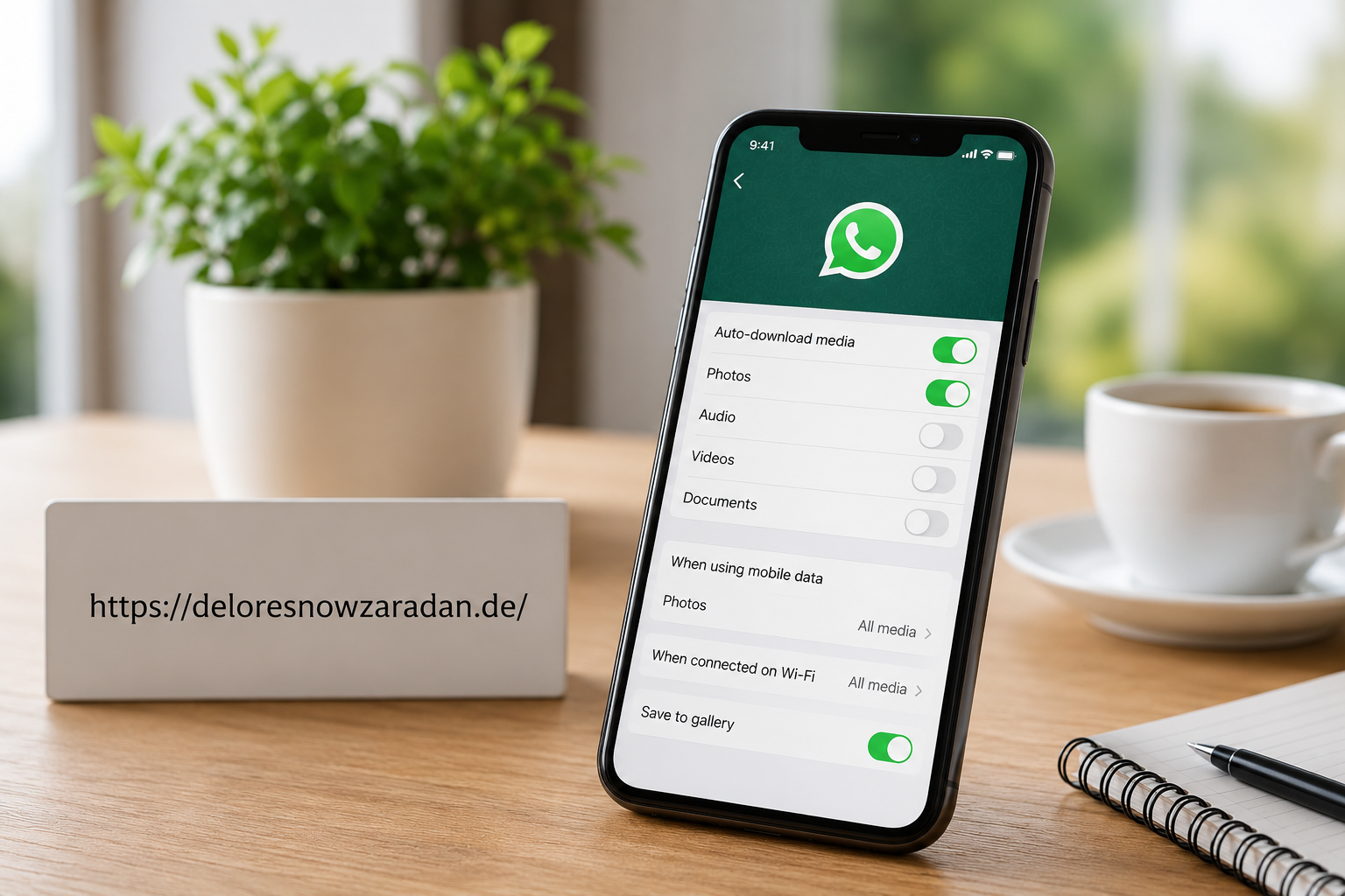 wie kann alle fotos automatisch bei whatsapp speichern